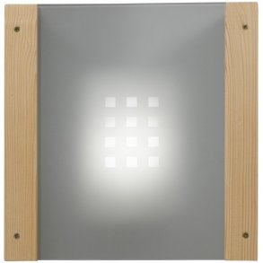 Lampeskrm i glas til hjrnemontage