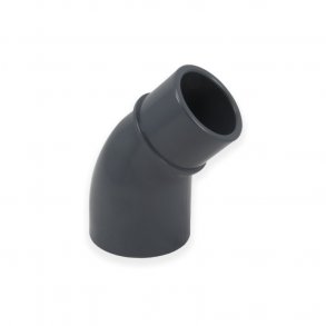 PVC reduktionsvinkel Lim/Lim, 45˚