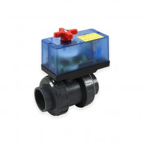 PVC to-vejs motorventil 50 mm