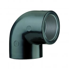 PVC vinkel 90˚ Lim/Gevind