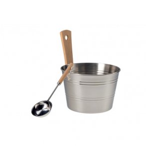 Rustfrit stlspand til sauna inkl. se